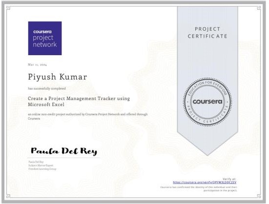 Project Management Certification